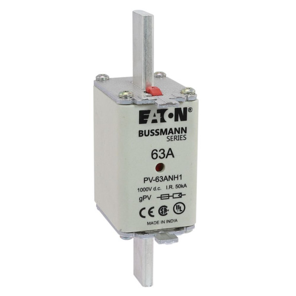 Fuse 63a 1000v dc pv size 1 dual ind 