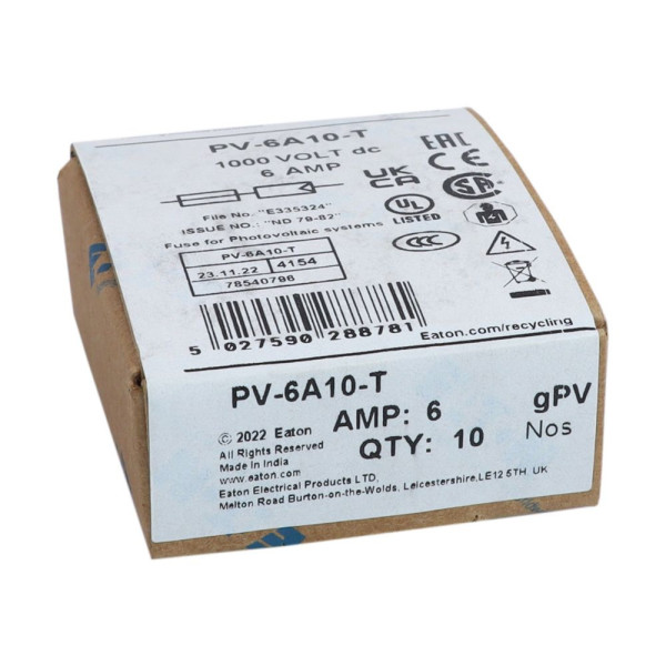 6amp 1000v dc solar blade 10 x 38mm 