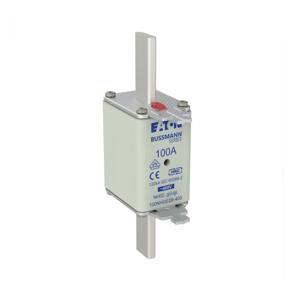 Nh fuse 100a 400v gg/gl size 02  - Eaton - 100NHG02B-400