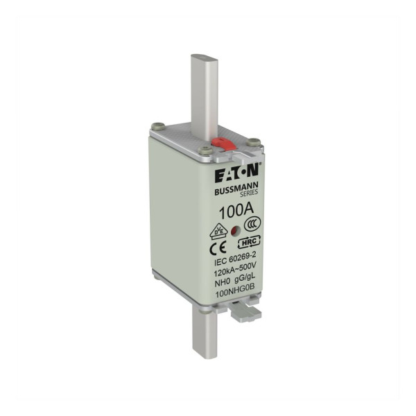Nh fuse 100a 500v gg/gl size 0 