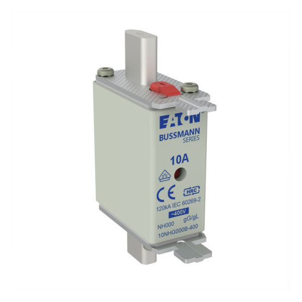 Nh fuse 10a 400v gg size 000 