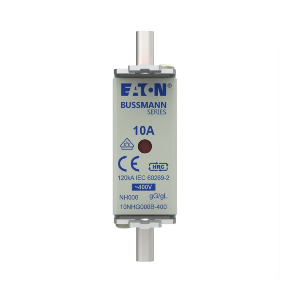 Nh fuse 10a 400v gg size 000 