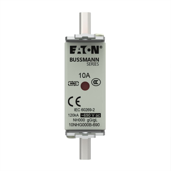 Nh fuse 10amp 690v gg size 000 