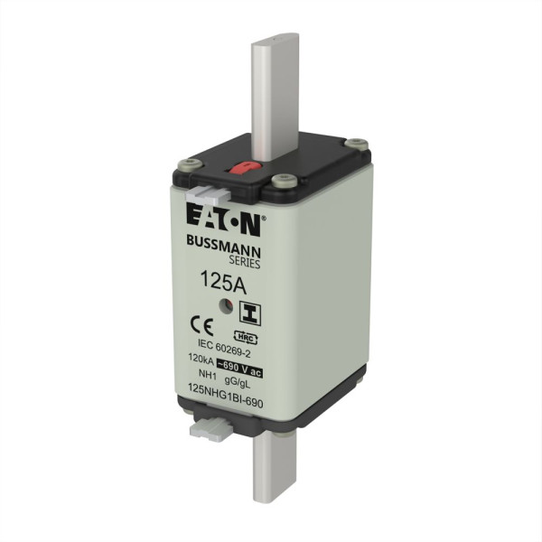 Nh fuses 125amp 690v ac gg size 1 