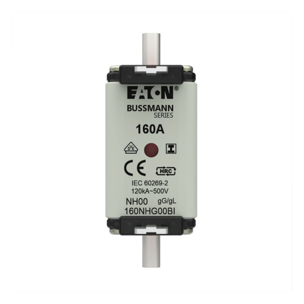 Nh fuse 160a 500v gl/gg size 00  - Eaton - 160NHG00BI