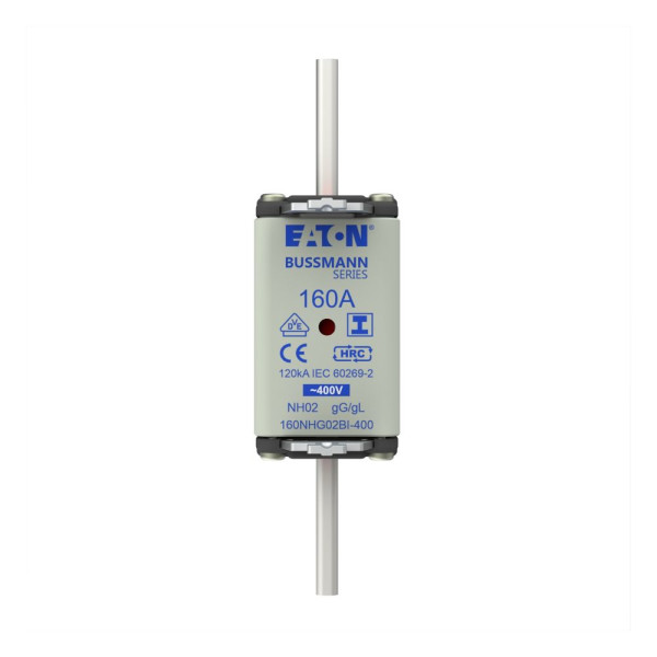Nh fuse 160a 400v gg/gl size 02  - Eaton - 160NHG02BI-400