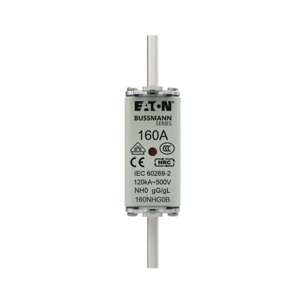 Nh fuse 160a 500v gg/gl size 0  - Eaton - 160NHG0B