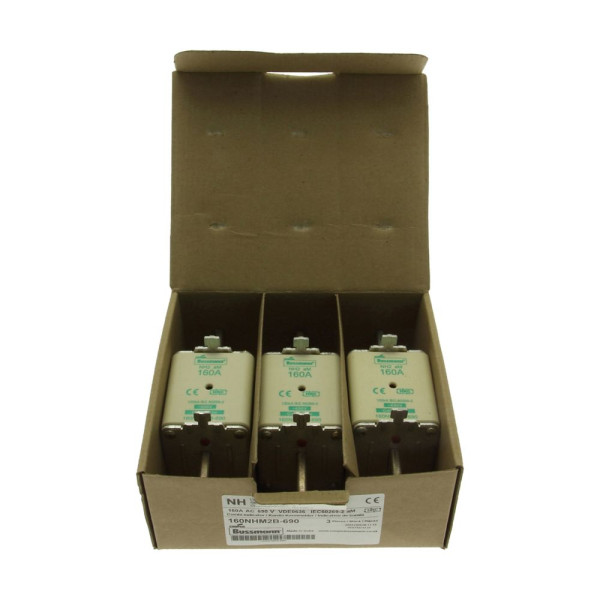 Nh fuse 160amp 690v am size 2 dual ind 