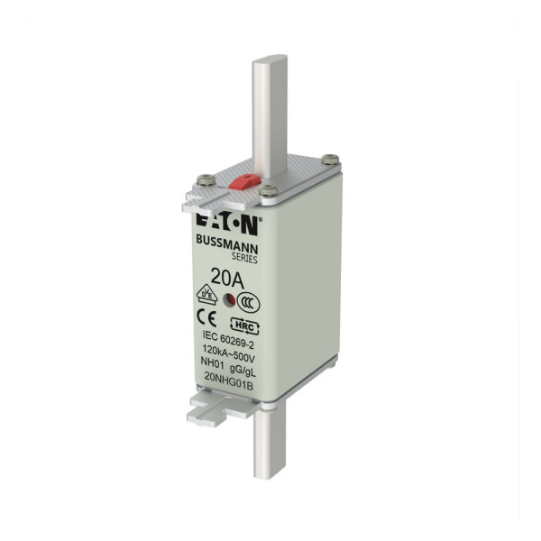 Nh fuse 20a 500v gg/gl size 01  - Eaton - 20NHG01B