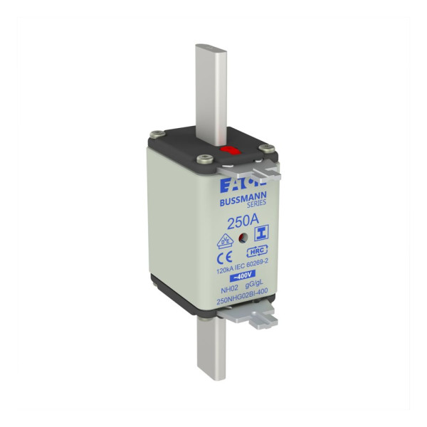 Nh fuse 250a 400v gg/gl size 02  - Eaton - 250NHG02BI-400