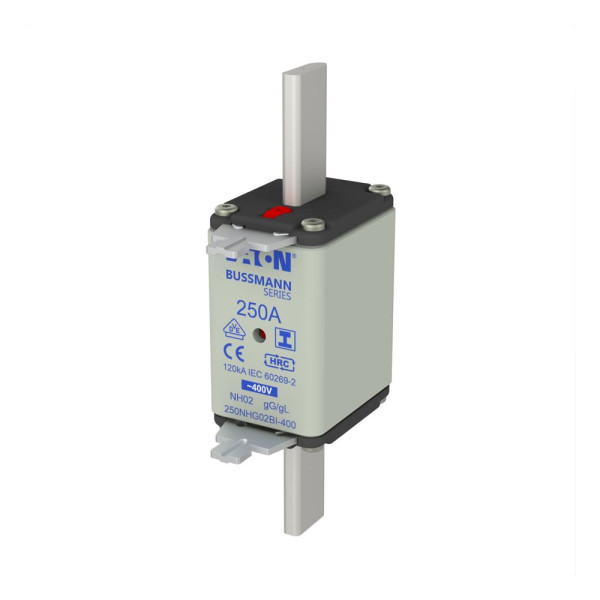 Nh fuse 250a 400v gg/gl size 02  - Eaton - 250NHG02BI-400