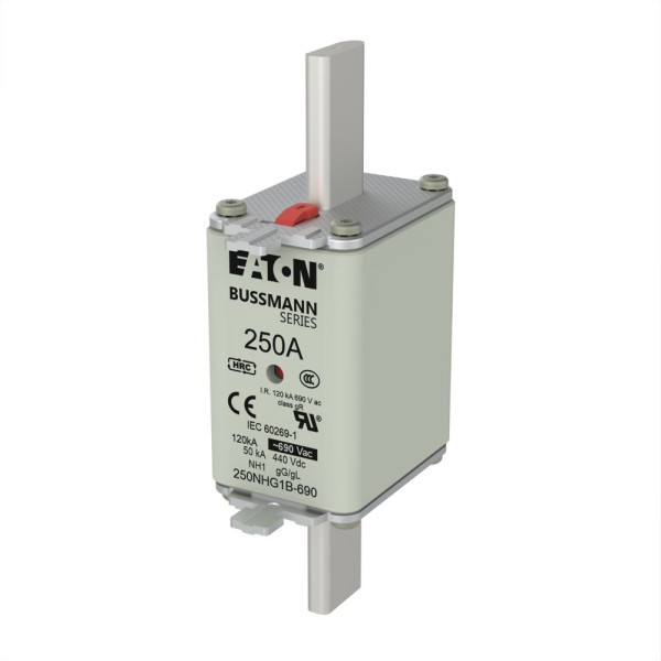 Nh fuse 250a 690v gg size 1  - Eaton - 250NHG1B-690