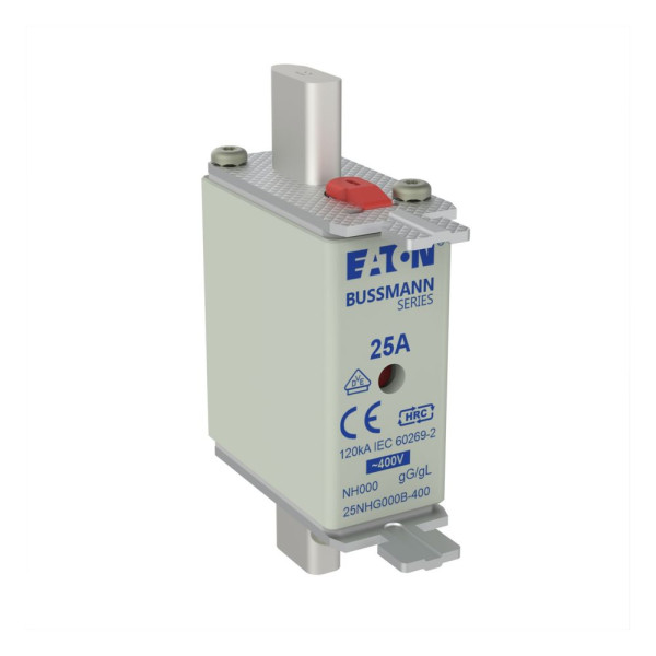Nh fuse 25a 400v gg/gl size 000 