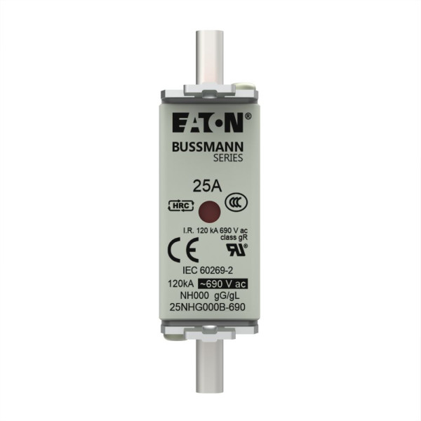 Nh fuse 25amp 690v gg size 000 