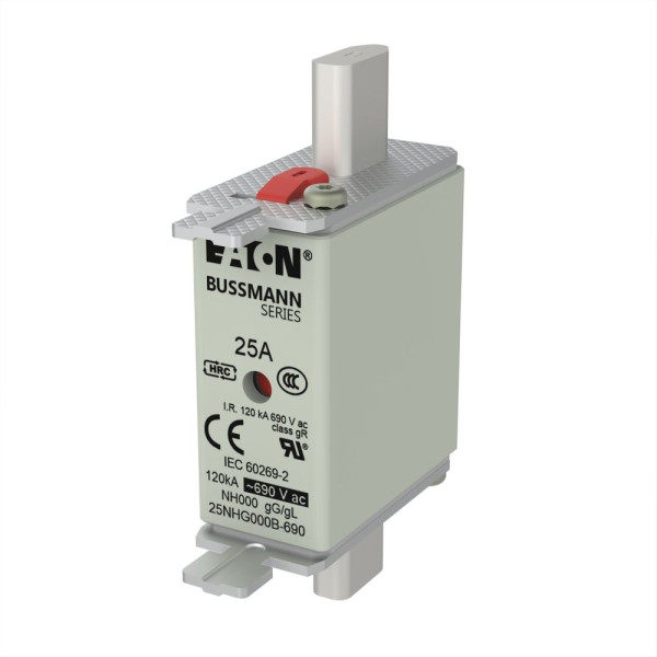 Nh fuse 25amp 690v gg size 000 