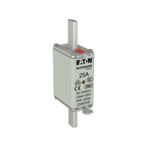 Nh fuse 25a 500v gg/gl size 0  - Eaton - 25NHG0B