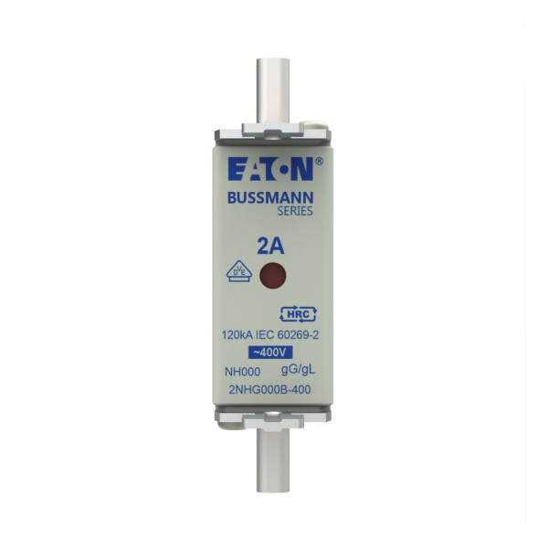 Nh fuse 2a 400v gg/gl size 000  - Eaton - 2NHG000B-400