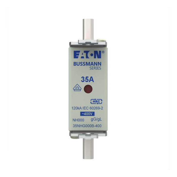 Nh fuse 35a 400v gg/gl size 000  - Eaton - 35NHG000B-400