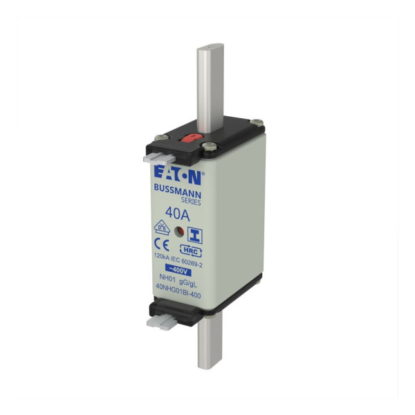 Nh fuse 40a 400v gg/gl size 01 