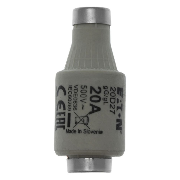 Fuse-d2 20a t gl/gg 500vac e27  - Eaton - 20D27