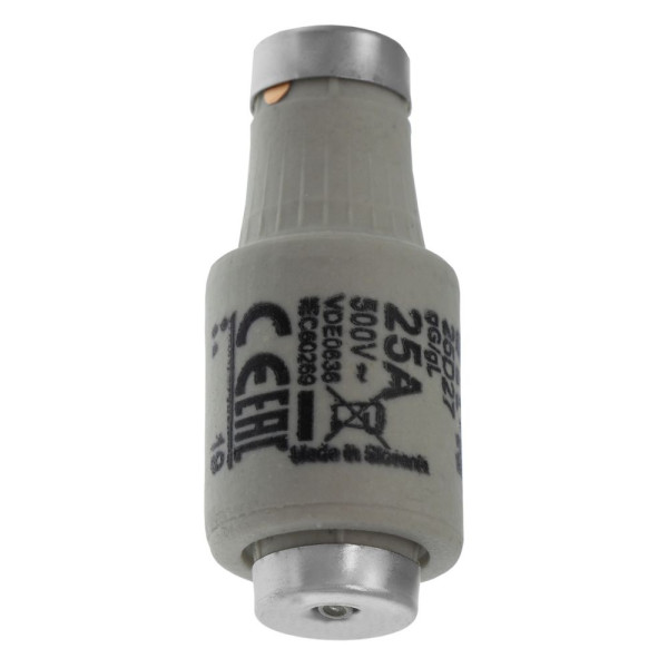 Fuse-d2 25a t gl/gg 500vac e27  - Eaton - 25D27