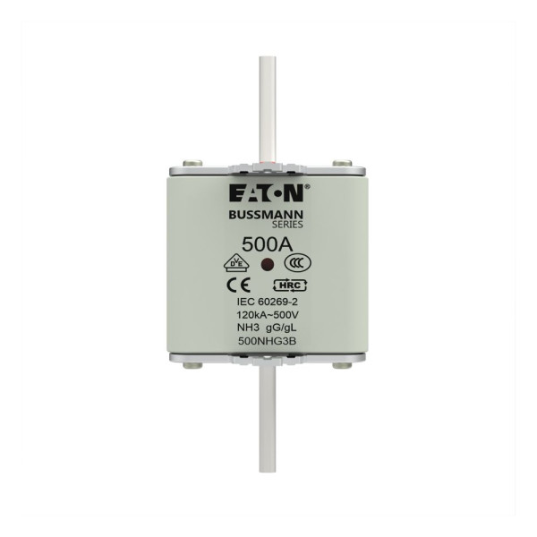 Nh fuse 500a 500v gg/gl size 3  - Eaton - 500NHG3B
