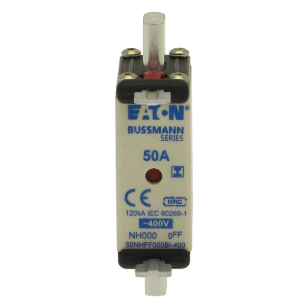 Eaton 50amp 400v ac gff 000 nh fuse 