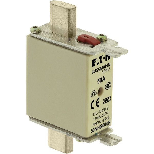 Nh fuse 50a 500v gg/gl size 000  - Eaton - 50NHG000B