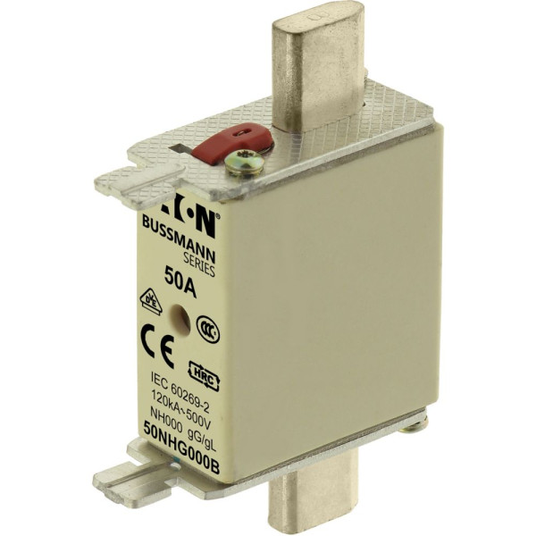 Nh fuse 50a 500v gg/gl size 000  - Eaton - 50NHG000B