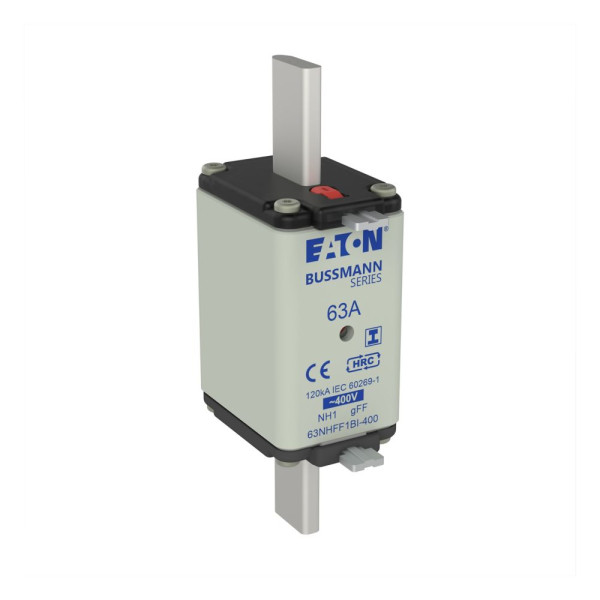 Eaton 63amp 400v ac gff 1 nh fuse  - Eaton - 63NHFF1BI-400