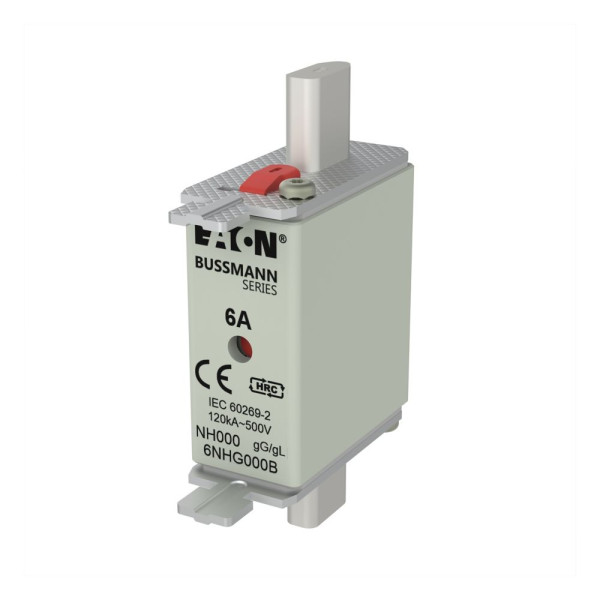Nh fuse 6a 500v gg/gl size 000  - Eaton - 6NHG000B