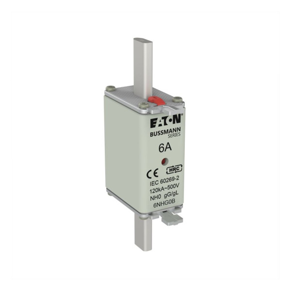 Nh fuse 6a 500v gg/gl size 0  - Eaton - 6NHG0B