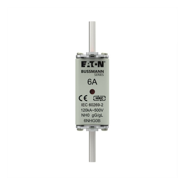 Nh fuse 6a 500v gg/gl size 0  - Eaton - 6NHG0B