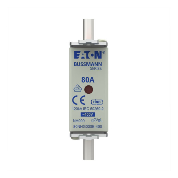 Nh fuse 80a 400v gg/gl size 000 