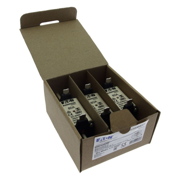 Nh fuse 80a 500v gl/gg size 02  - Eaton - 80NHG02BI
