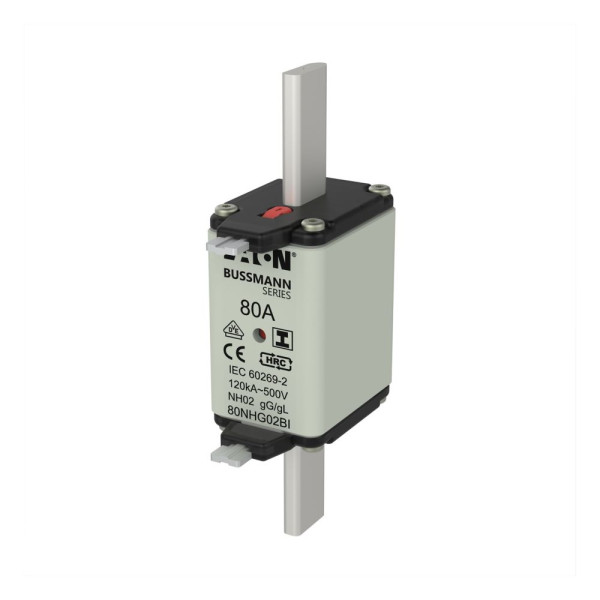 Nh fuse 80a 500v gl/gg size 02  - Eaton - 80NHG02BI