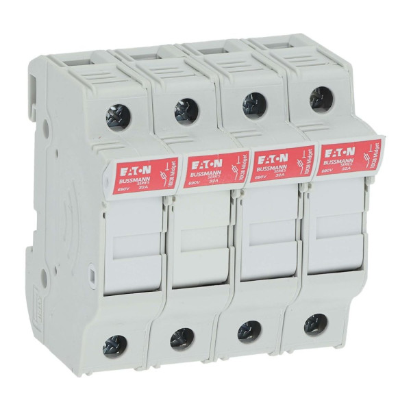4pole 30a 600v mfh for 10x38 midget fuse  - Eaton - CHM4DU