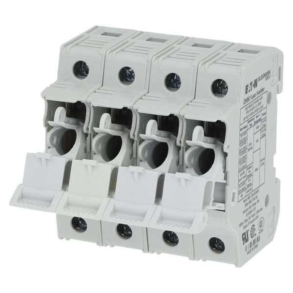 4pole 30a 600v mfh for 10x38 midget fuse  - Eaton - CHM4DU