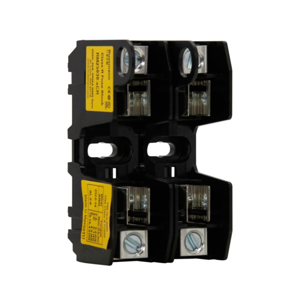 Fuse block, class r, 250v 30a, 2 pole 