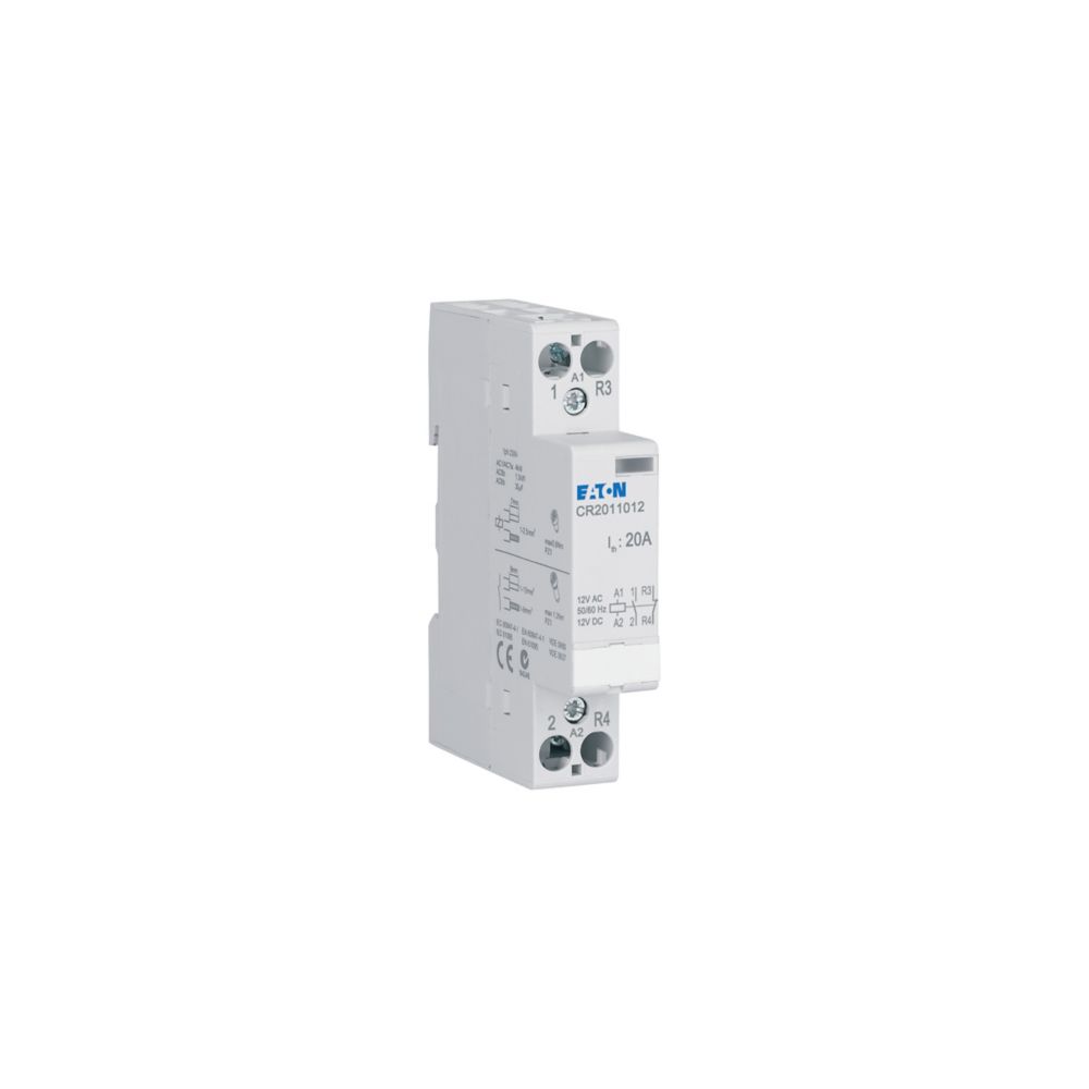 Eaton 193906 Relais modulaire, 12v ac/dc, 1f+1o, 20a (CR2011012)