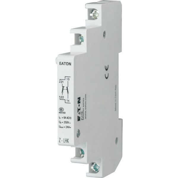 Contact auxiliaire, pour plht, 1f+1o, 0,5 module (Z-LHK) - Eaton - 248440