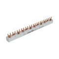 Barre de pontage evgk, triphasé, embouts isolants inclus, 12 modules, 10 mm²