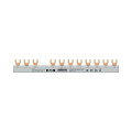 Barre de pontage evgk, triphasé, embouts isolants inclus, 4+8 modules, 10 mm²