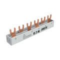 Barre de pontage evgk, triphasé, embouts isolants inclus, 6 modules, 10 mm²