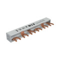 Barre de pontage evgk, triphasé, embouts isolants inclus, 6 modules, 10 mm²