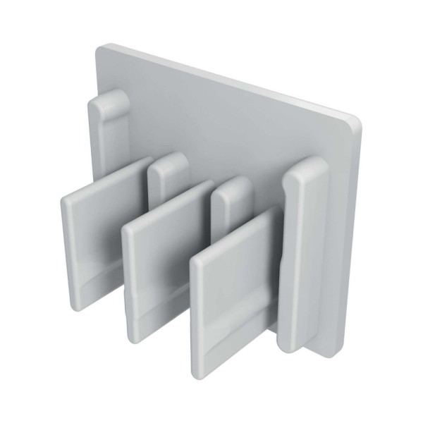 Embout isolant pour 3 phases+n avec barres de pontage 16 mm²