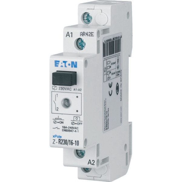 Relais modulaire, 230 vac, 1o, 16a (Z-R230/16-10)