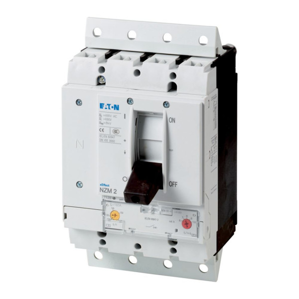 Disjoncteur, 4p, 200a, 125a à 4ieme pôle, module débrochable (NZMB2-4-A200/125-SVE)