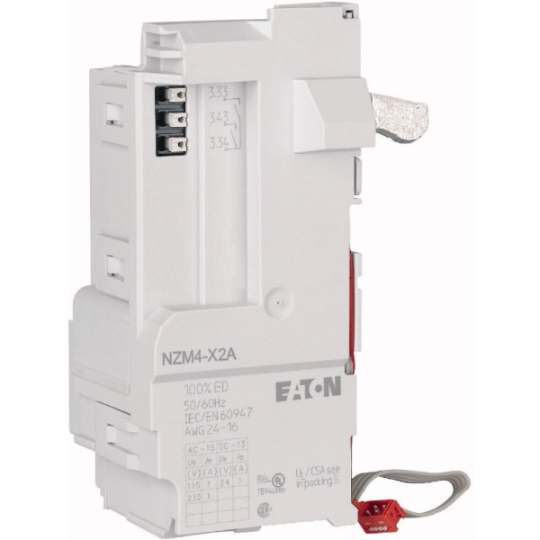 Module relais pour nzm4, configurable, 2no, 24v dc, 24-230v ac, push-in (NZM4-X2A) - Eaton - 189723
