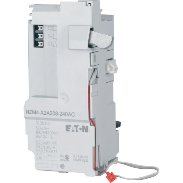 Module relais pour nzm4, configurable, 2no, 24v dc, 24-230v ac, push-in (NZM4-X2A) - Eaton - 189723